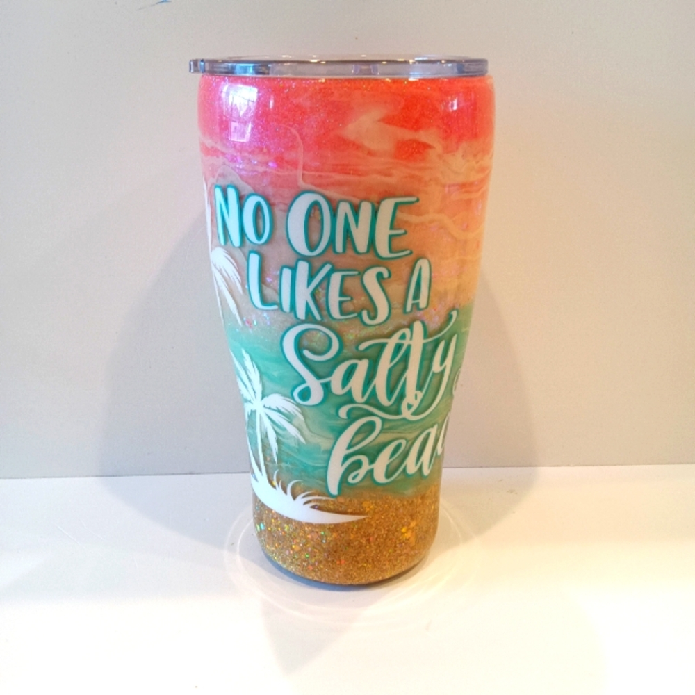 24 oz Glitter Tumbler